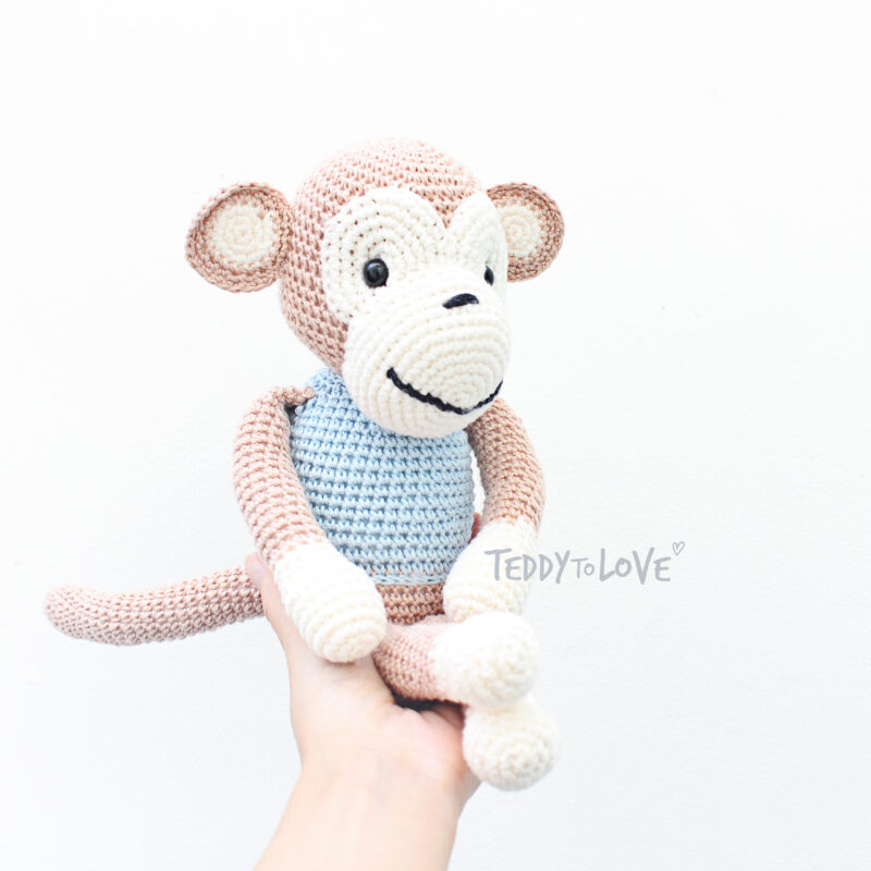 Macaco/ blusa azul ♡