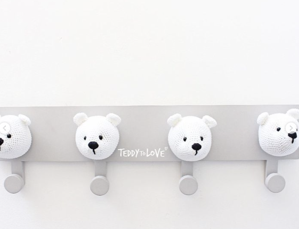 Cabideiro Urso Polar  ♡